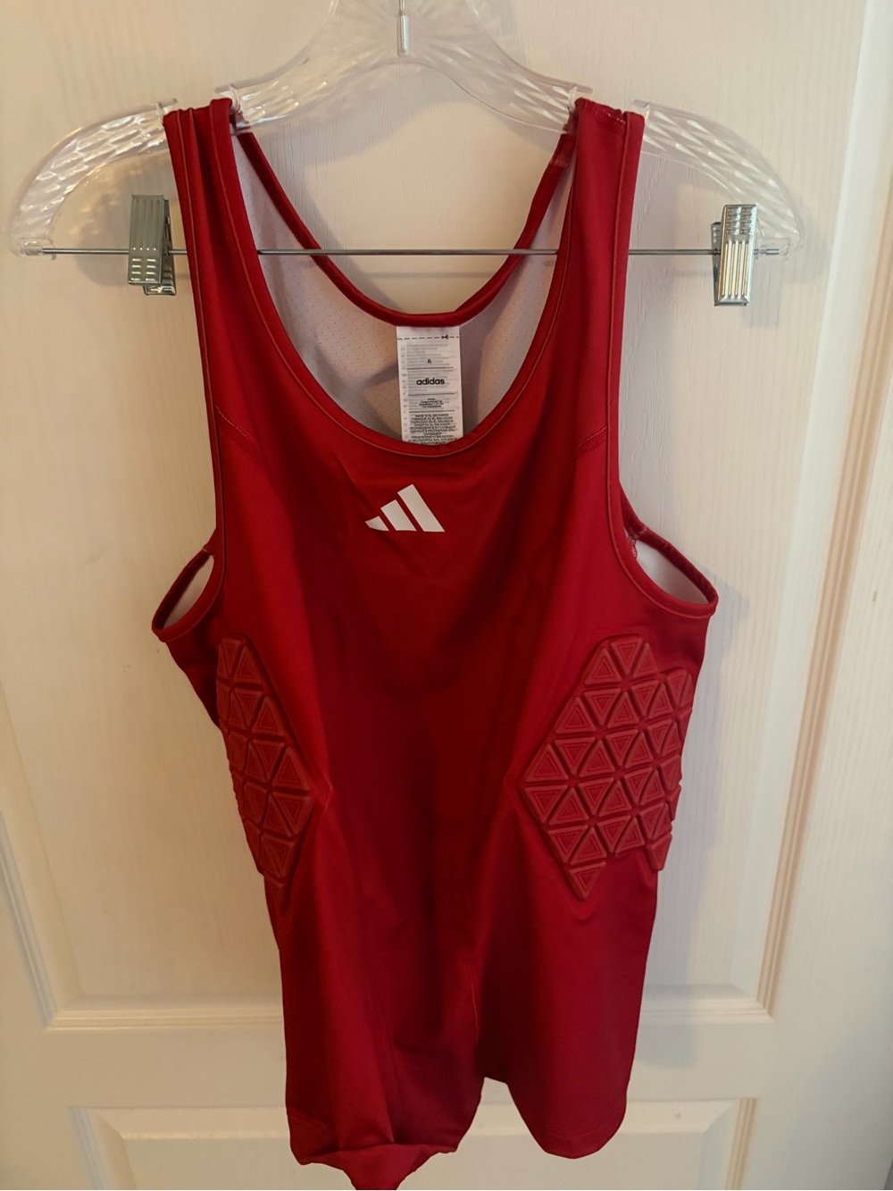 adidas Red Athletic Singlet with Racerback